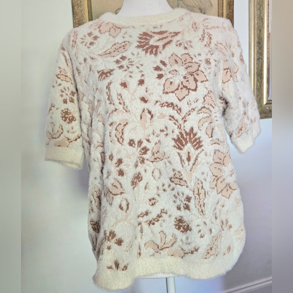 Rachel Zoe Short Sleeve Sweater Top Size XL - Picture 5 of 14